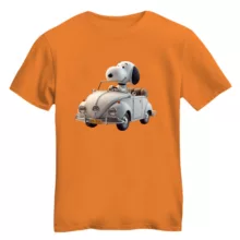 تی شرت آستین کوتاه زنانه مدل اسنوپی کد ۶۶ رنگ نارنجی