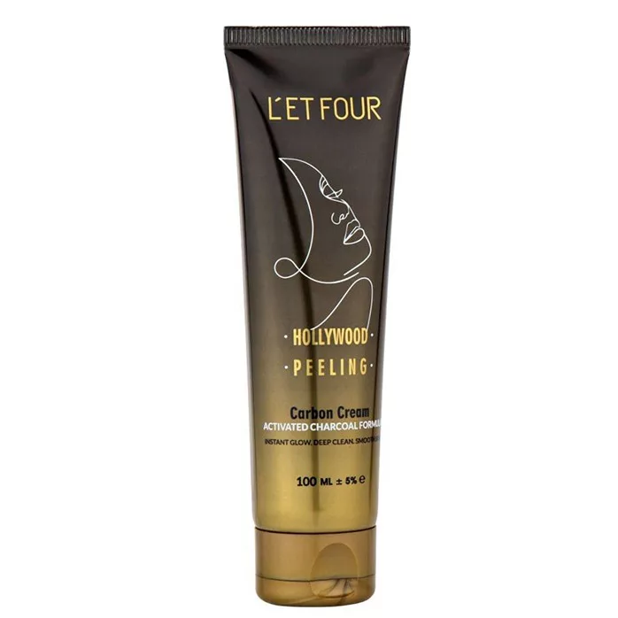 کرم لایه بردار صورت و بدن لتفور مدل کربن مناسب برای انواع پوست حجم 100 میلی لیتر