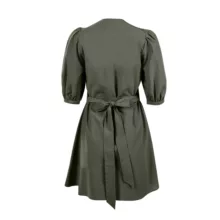 پیراهن یقه گرد زنانه سرژه مدل 206427 رنگ یشمی