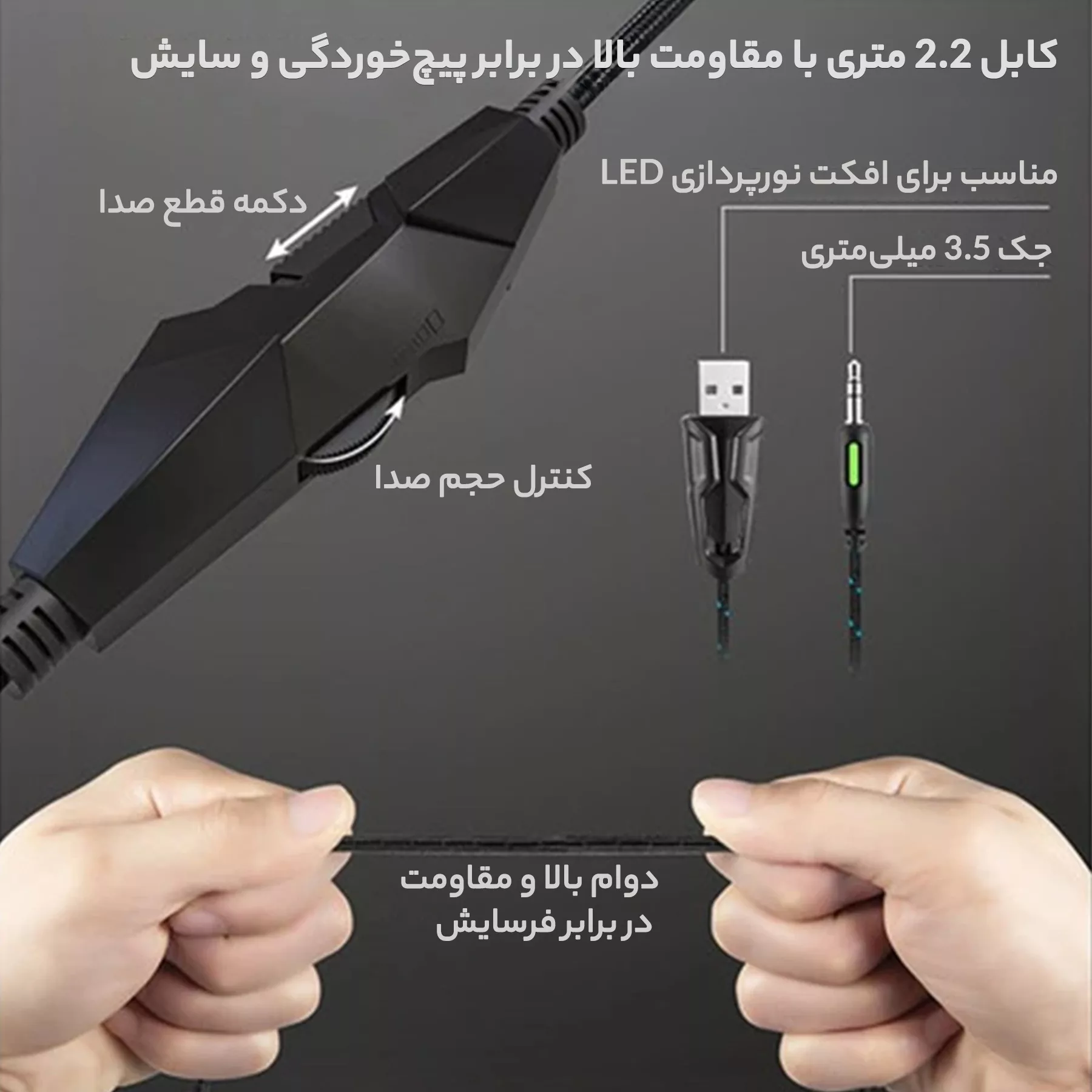 هدفون گیمینگ اونیکوما مدل K19 Professional