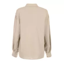 شومیز آستین بلند زنانه سرژه مدل 207336 رنگ کرم