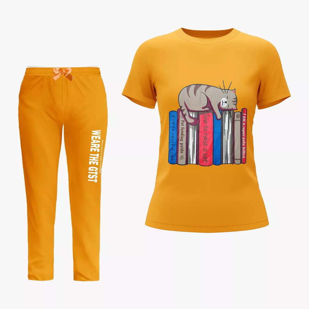 ست تی شرت و شلوار زنانه مدل کت بوک