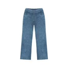 شلوار جین راسته زنانه مدل کشی رنگ آبی