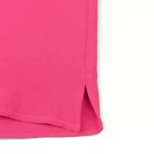 بلوز آستین کوتاه یقه دراپه زنانه مدل SB-SS-304448 رنگ سرخابی