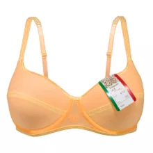 سوتین زنانه ونا مدل Flower کد 410Vena رنگ نارنجی