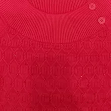 پلیور زنانه مدل نگین دار رنگ قرمز