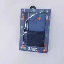 شورت مردانه هپی شورت مدل نخل کد Palm2pcs مجموعه دو عددی