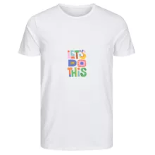 تی‌شرت آستین کوتاه زنانه مدل lets do this