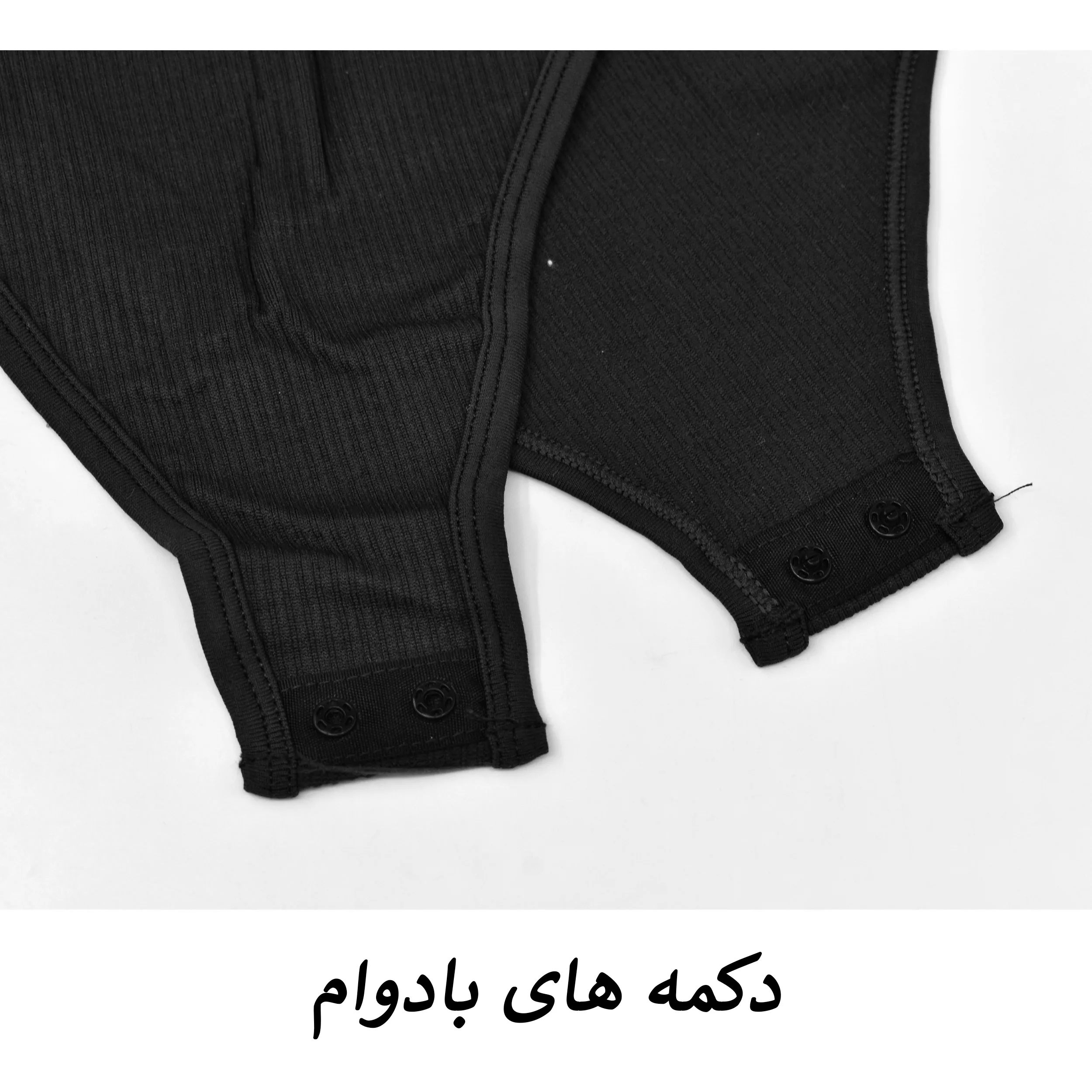 بادی آستین بلند زنانه مدل سیملس کد M5248 رنگ مشکی