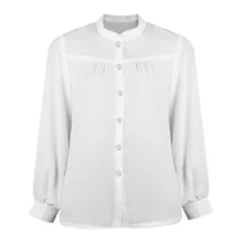 شومیز آستین بلند زنانه مدل کرپ الیزه