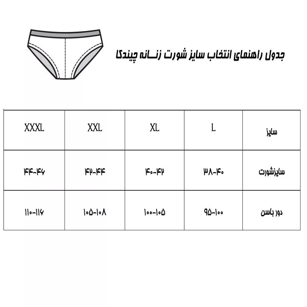 شورت زنانه چیندکا مدل پوست ماری کد 1005 مجموعه 6 عددی