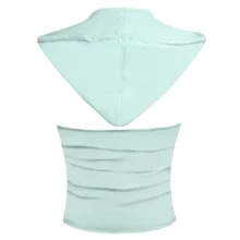 کراپ‌تاپ کلاه دار زنانه ماییلدا مدل 5260-259 رنگ آبی