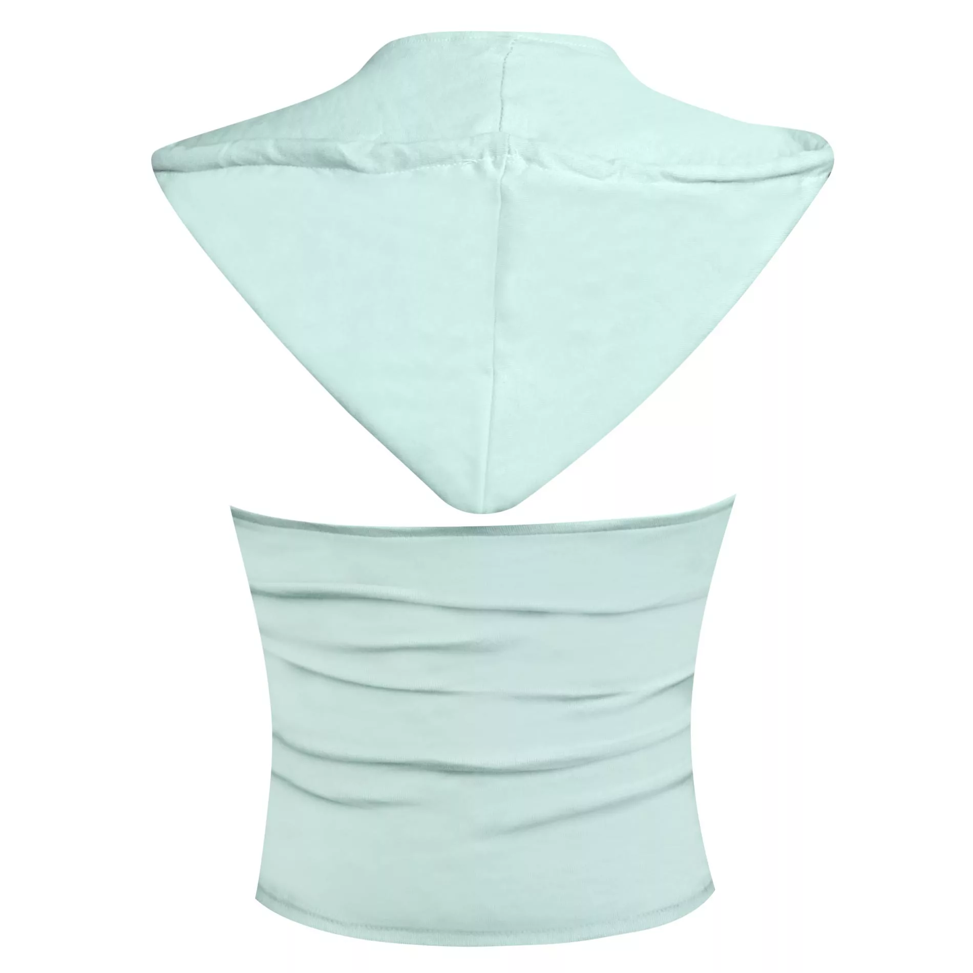 کراپتاپ کلاه دار زنانه ماییلدا مدل 5260-259 رنگ آبی
