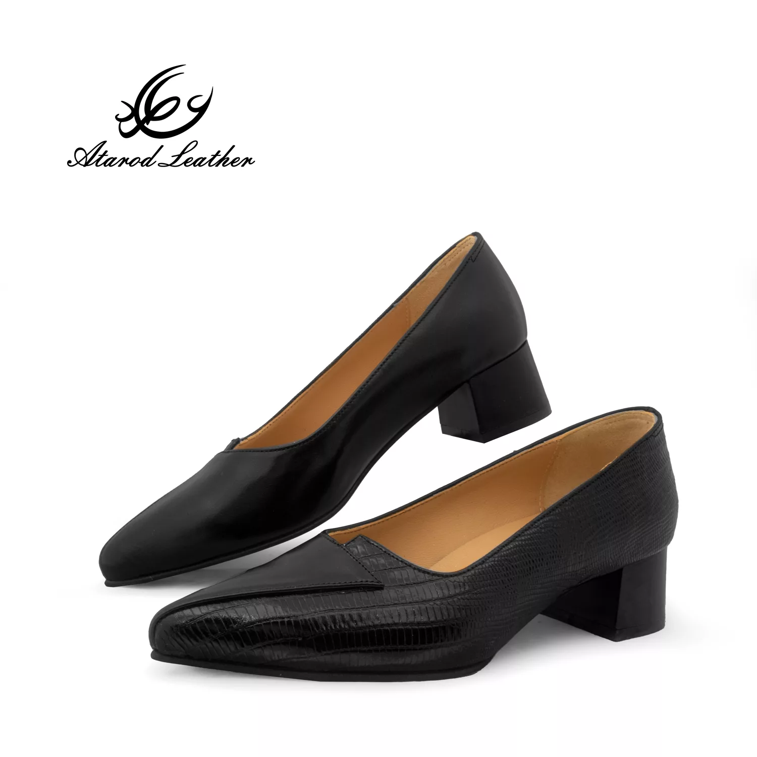کفش زنانه چرم عطارد مدل چرم طبیعی کد SH296