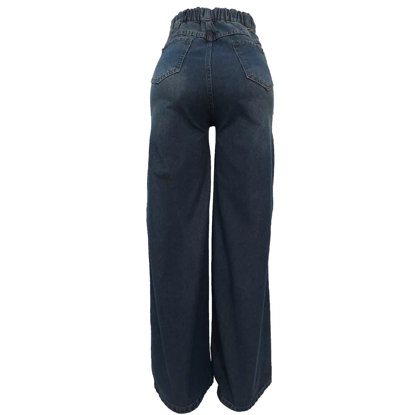 شلوار جین زنانه مدل فول بگ کمر کشی کد 9549