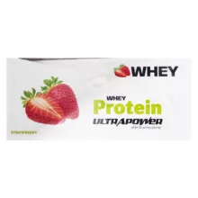 ساشه پروتئین وی با طعم توت فرنگی اولترا پاور پگاه  بسته 12 عددی