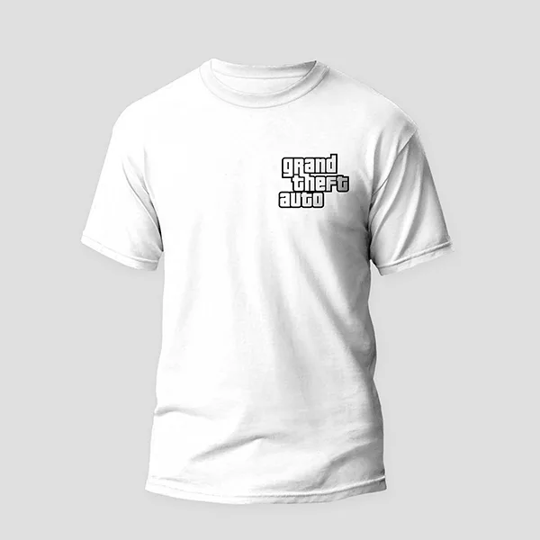 تی شرت آستین کوتاه مردانه مدل لوگو جی تی ای b004