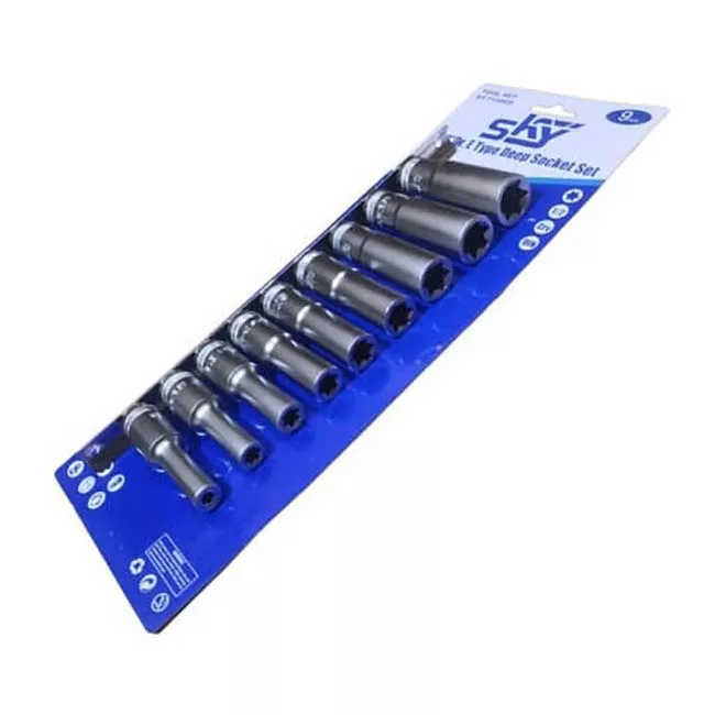 آچار بکس ریلی اسکای مدل AJ-SKY-ST-7109ED مجموعه 9 عددی