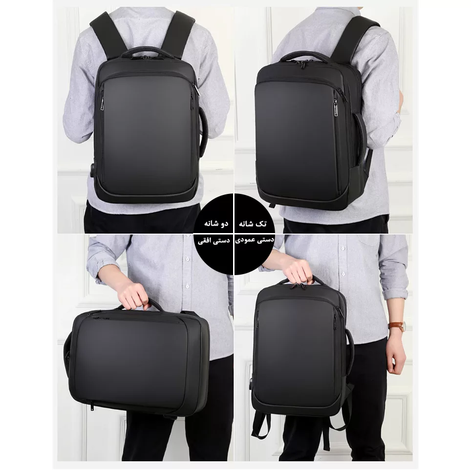 کوله پشتی لپ تاپ مدل 1900 مناسب برای لپ تاپ تا 15.6 اینچی