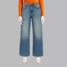 شلوار جین واید لگ زنانه سی اند ای مدل 2025