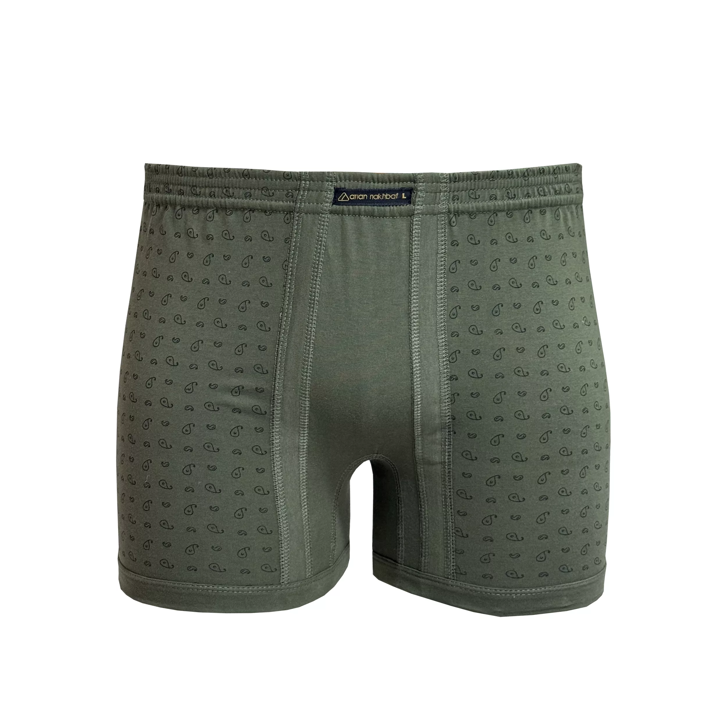 شورت پادار مردانه آریان نخ باف مدل 1461 بسته 3 عددی