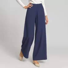 شلوار بگ زنانه سرژه مدل 208442 رنگ سرمه ای