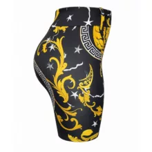 شلوارک راحتی زنانه مدل کمر گنی رنگ مشکی