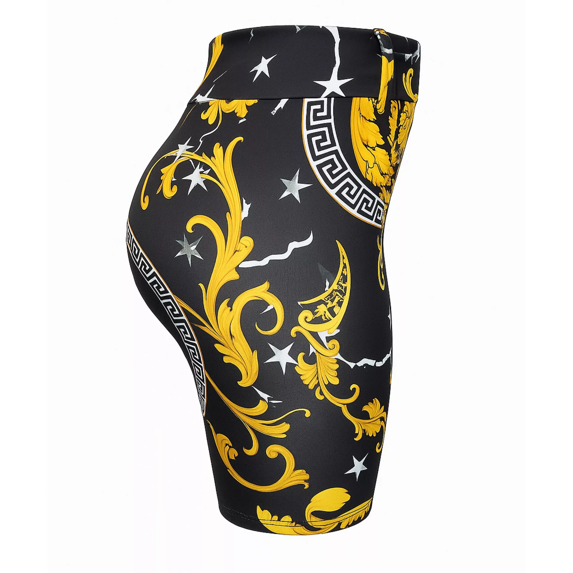 شلوارک راحتی زنانه مدل کمر گنی رنگ مشکی