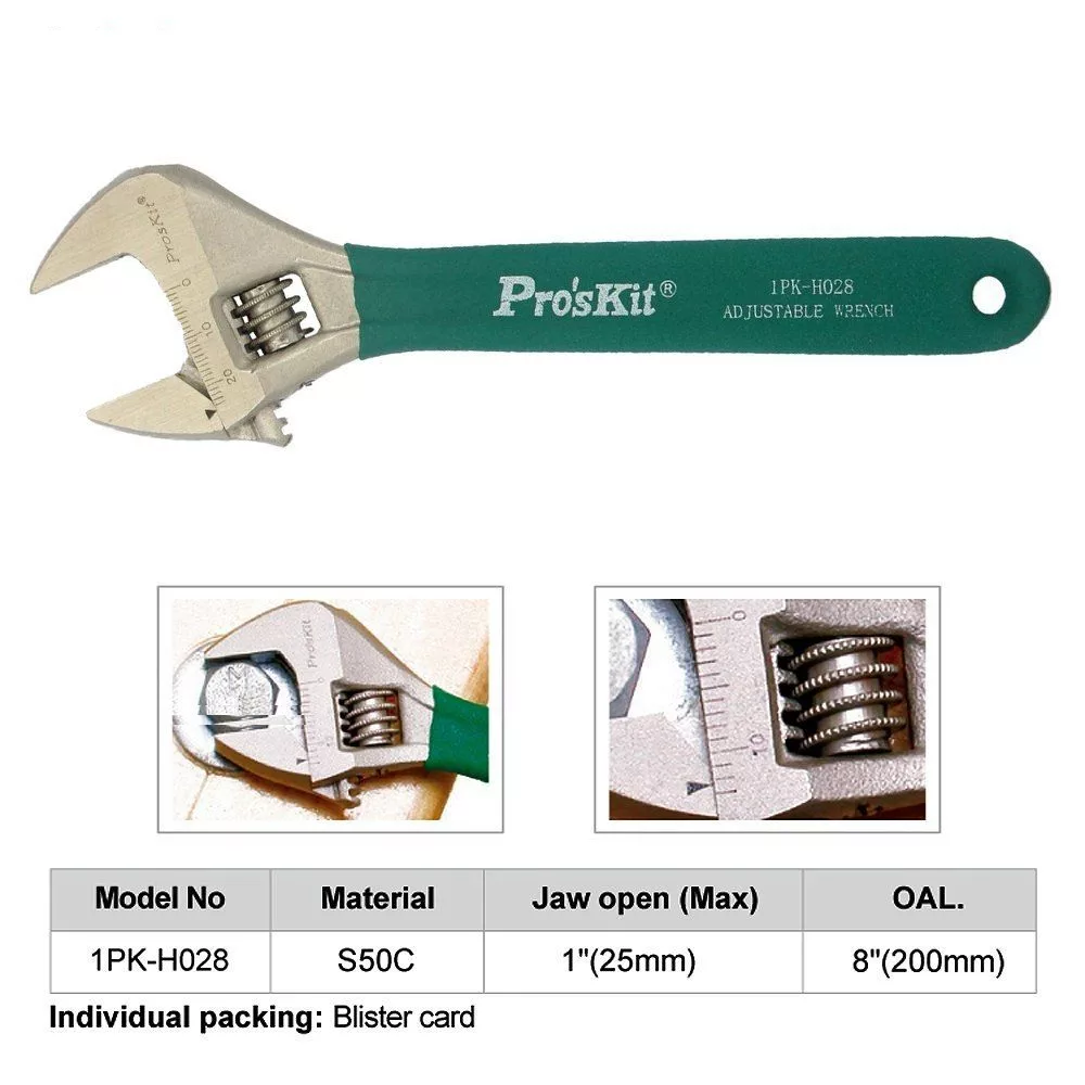 آچار فرانسه پروسکیت مدل 1PK-H028 سایز 8 اینچ