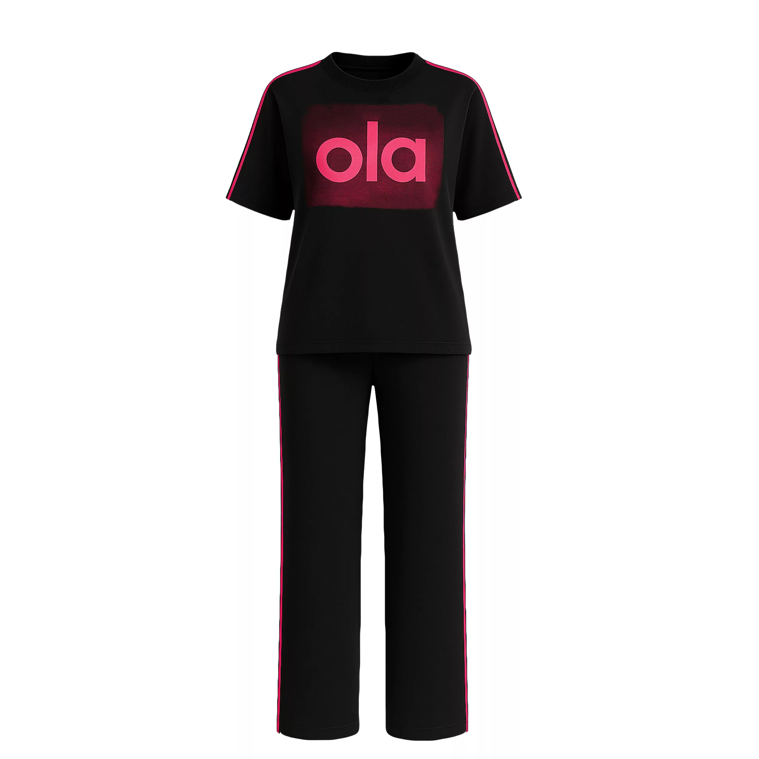 ست تی شرت آستین کوتاه و شلوار راحتی زنانه مدل ژتینا کد 01