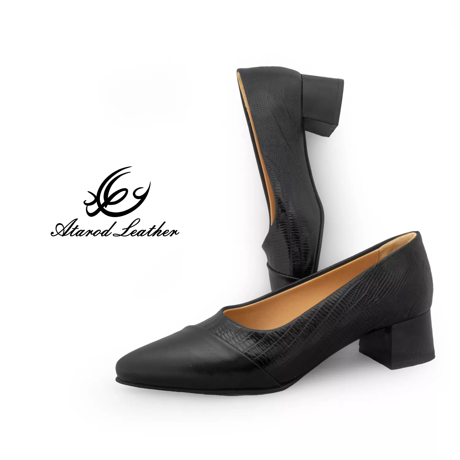 کفش زنانه چرم عطارد مدل چرم طبیعی کد SH292