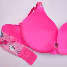 ست شورت و سوتین زنانه مدل اسفنجی لیزری دکلته کاپ B طرح کیتی کد 6301