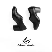 کفش زنانه چرم عطارد مدل چرم طبیعی کد SH178