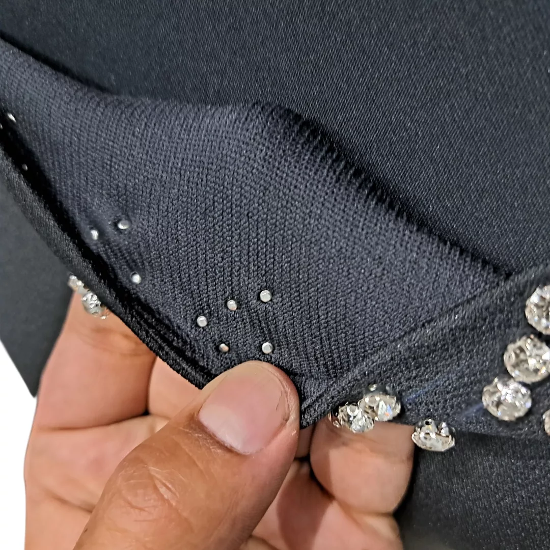 پیراهن یقه رومی زنانه مدل 10524 رنگ مشکی