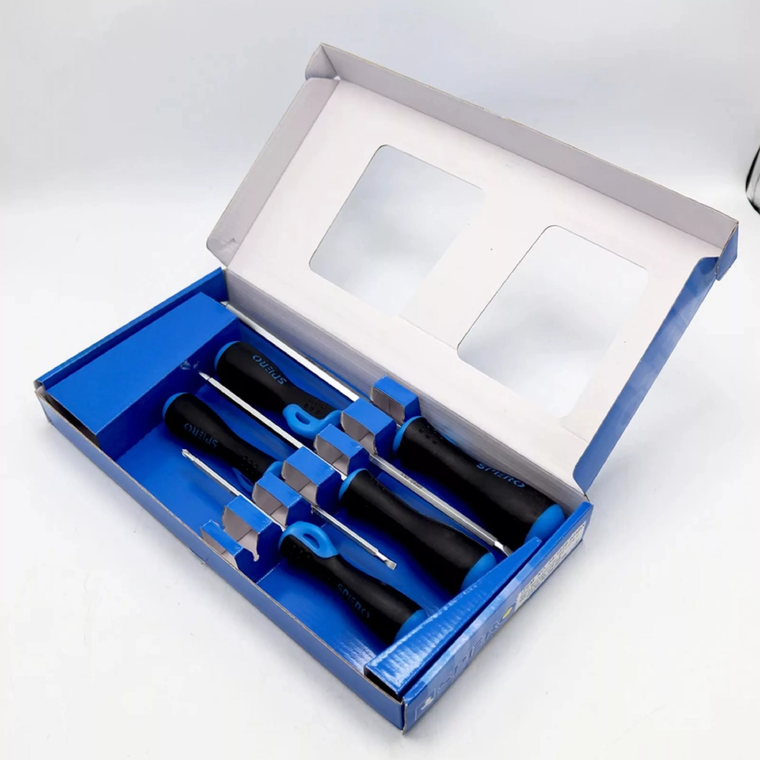 پیچ گوشتی دوسو و چهارسو اسپرو مدل YP-05-1829-905BX مجموعه 5 عددی