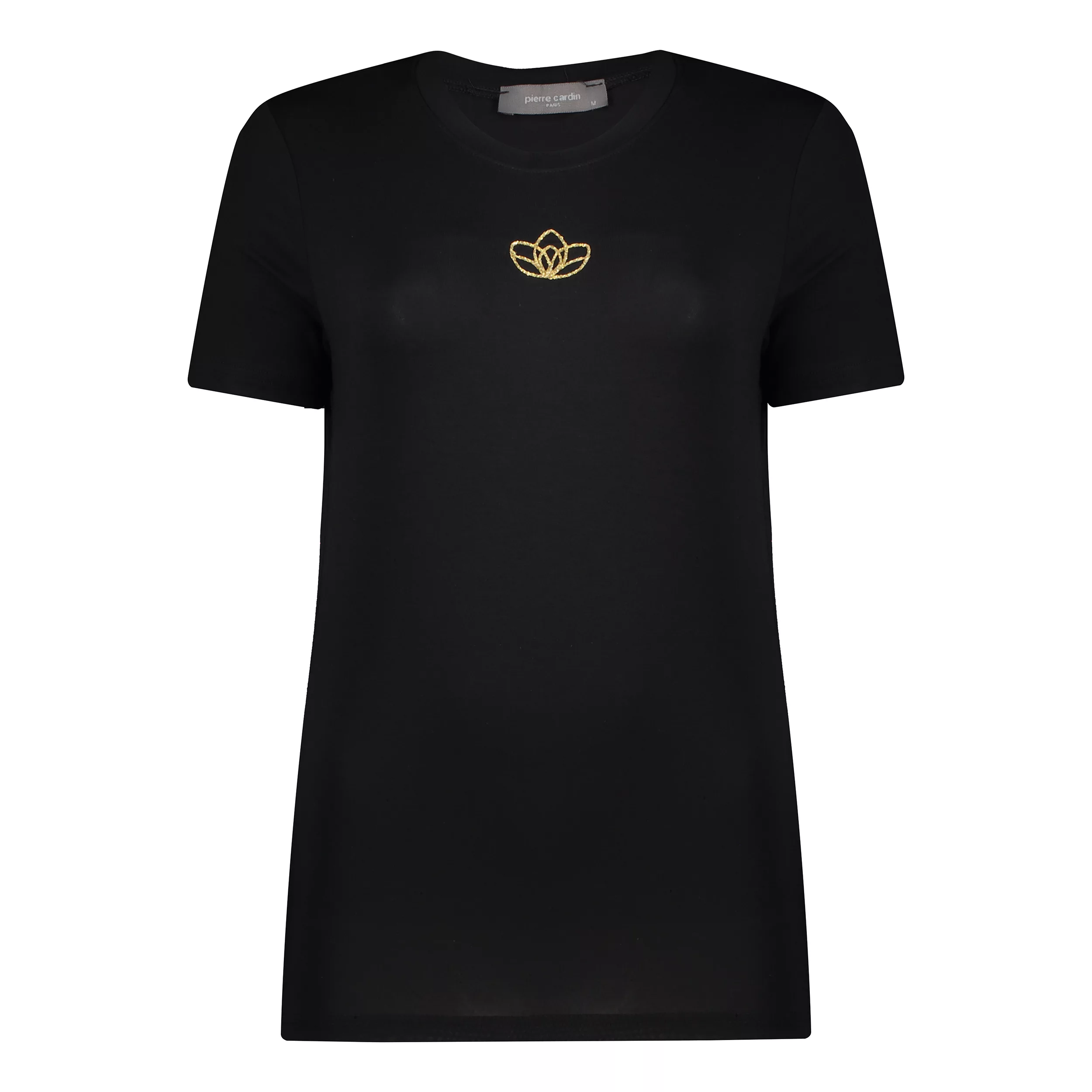 تی‌شرت آستین کوتاه زنانه پیر کاردین مدل 5212061 رنگ مشکی