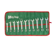 آچار یکسر تخت یکسر رینگی مکس تاپ مدل ACHAR-11 مجموعه 11 عددی