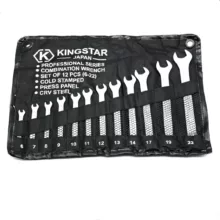 آچار یکسر تخت و یکسر رینگی کینگ استار مدل JAPAN-SET-12PCS  مجموعه 12 عددی