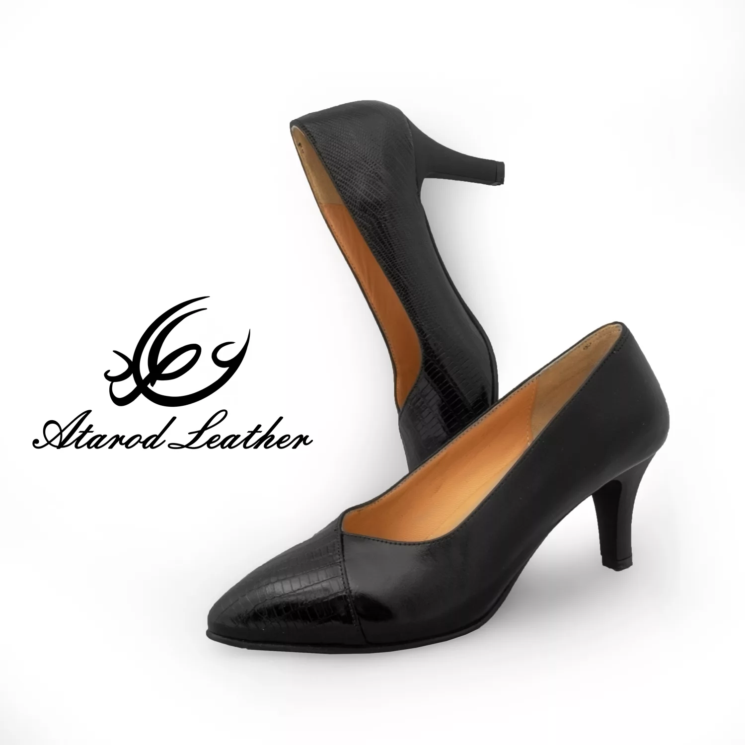 کفش زنانه چرم عطارد مدل چرم طبیعی کد SH295