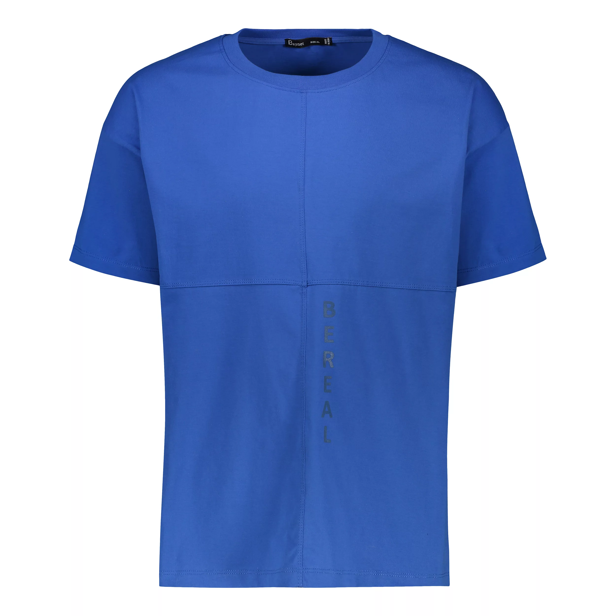 تی شرت اورسایز مردانه باینت مدل 816-2 رنگ آبی شالی