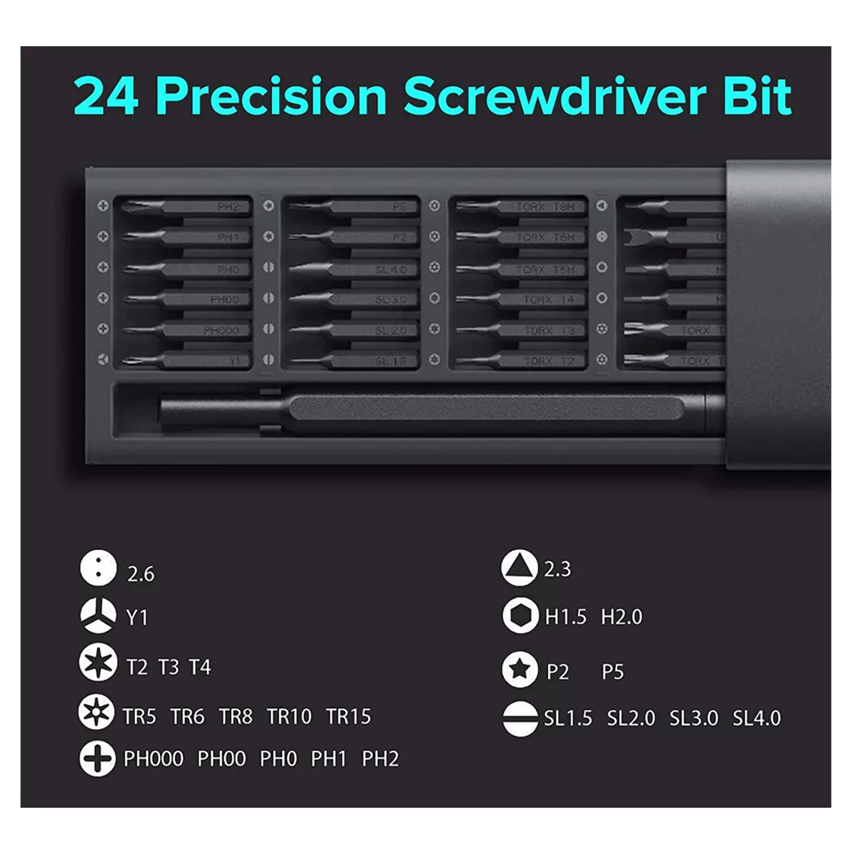 پیچ گوشتی دستی شیائومی مدل Mi Precision Screwdriver Kit مجموعه 24 عددی