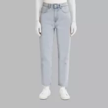 شلوار جین زنانه ایزی دو مدل 1847 رنگ آبی روشن