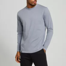 تی شرت آستین بلند مردانه باینت مدل 513-21 رنگ آبی روشن