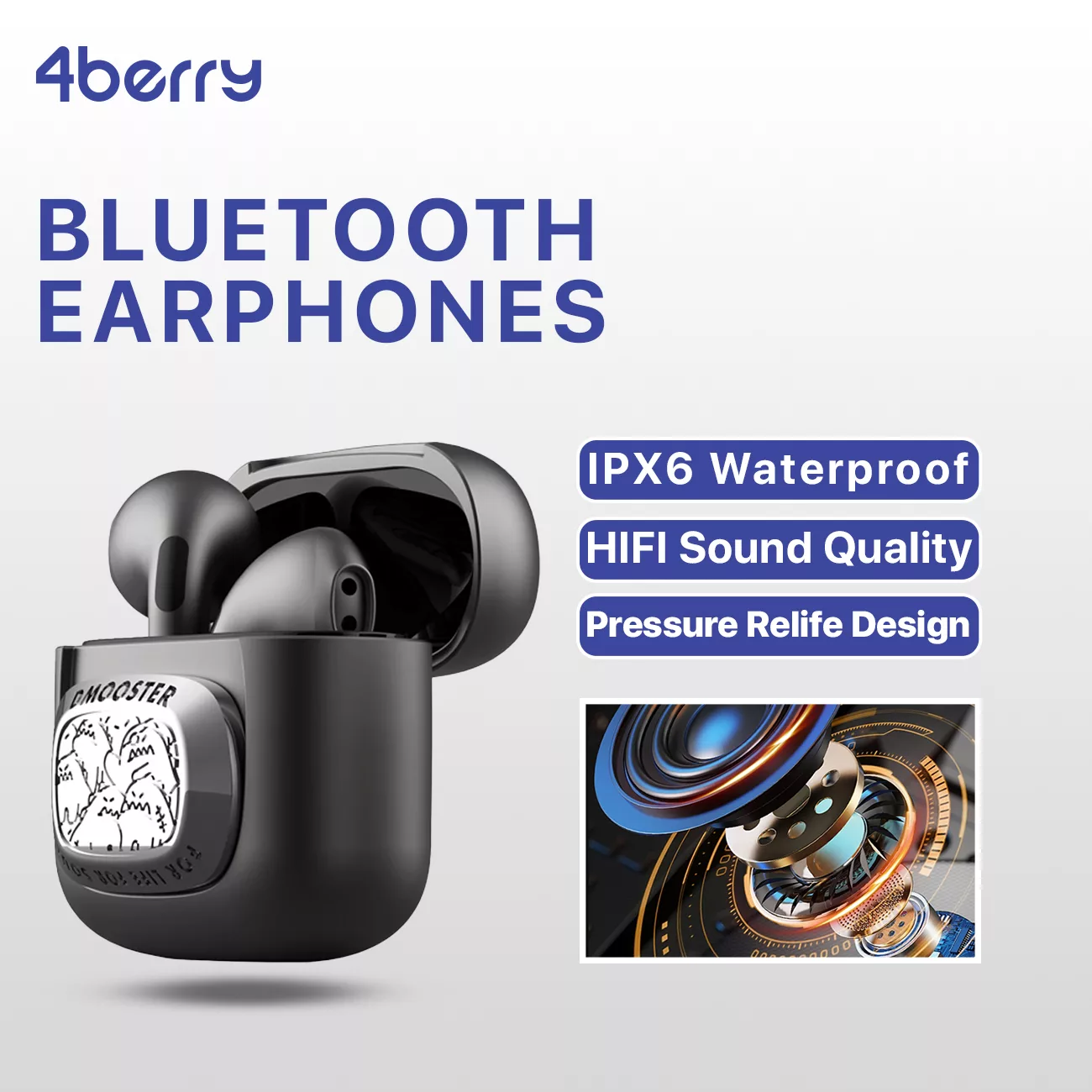 هدفون بلوتوثی فوربری مدل Dmooster D02