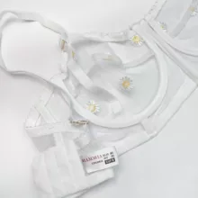 ست شورت و سوتین زنانه مکسوریا مدل توری شیشه ای بابونه کد 14201