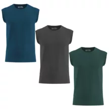 زیرپوش بدون آستین مردانه کرال کوئین مدل سوپر کد 321 بسته سه عددی