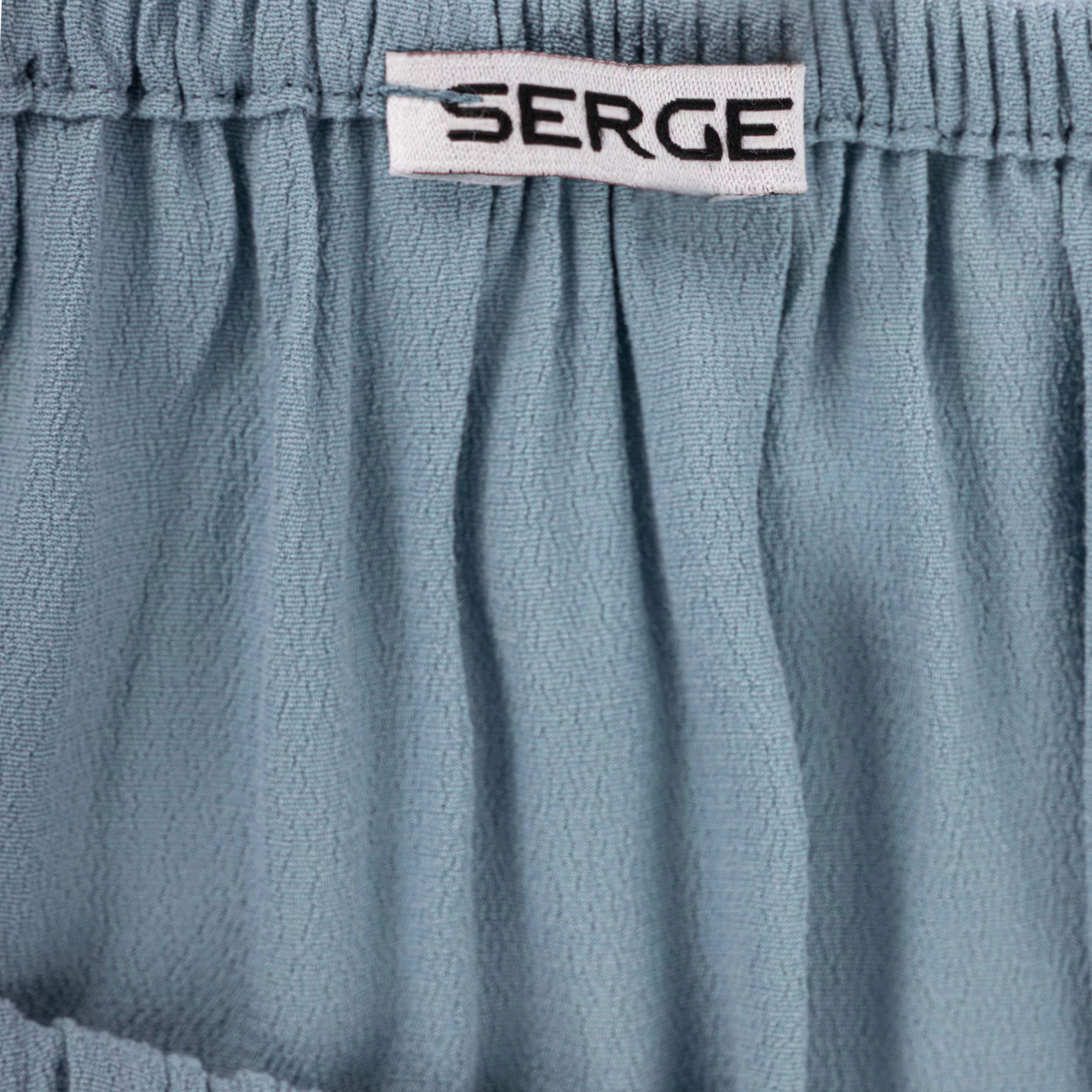 بلوز آستین بلند زنانه سرژه مدل 204640 رنگ آبی