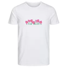 تی‌شرت آستین کوتاه زنانه مدل گل کد 001