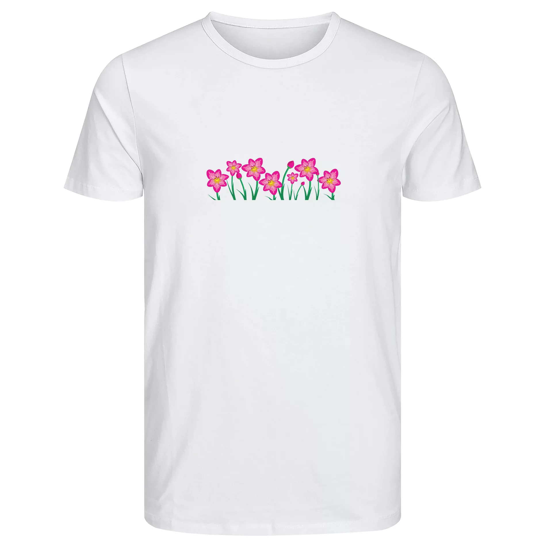 تی‌شرت آستین کوتاه زنانه مدل گل کد 001