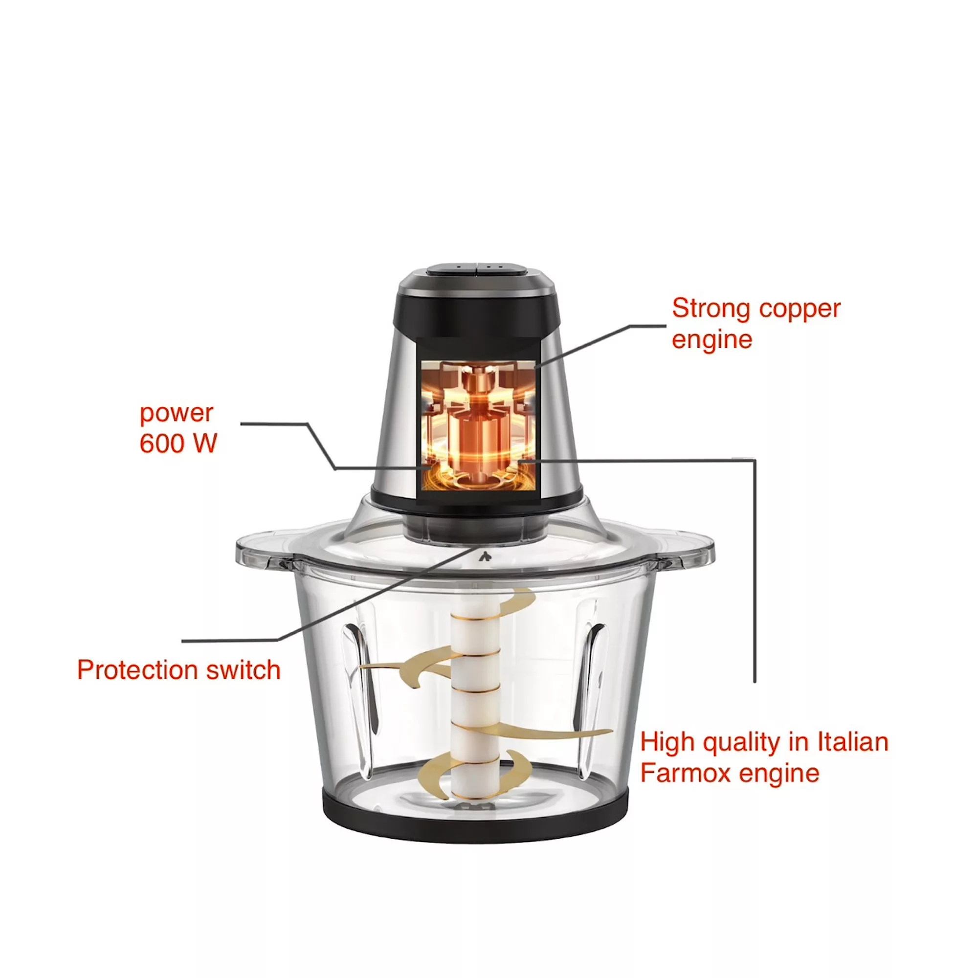 خردکن فارموکس مدل چهار کاره FX2280